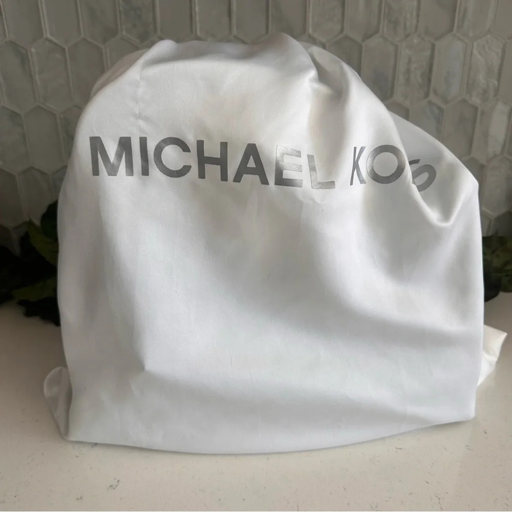 Michael Kors Mint Green Leather Satchel With Silver-Tone Hardware & Dust Bag - Picture 12 of 14